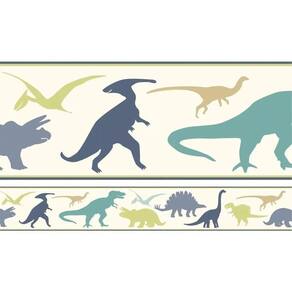 Faixa Decorativa Adesivo Border Quarto Infantil Dinossauros