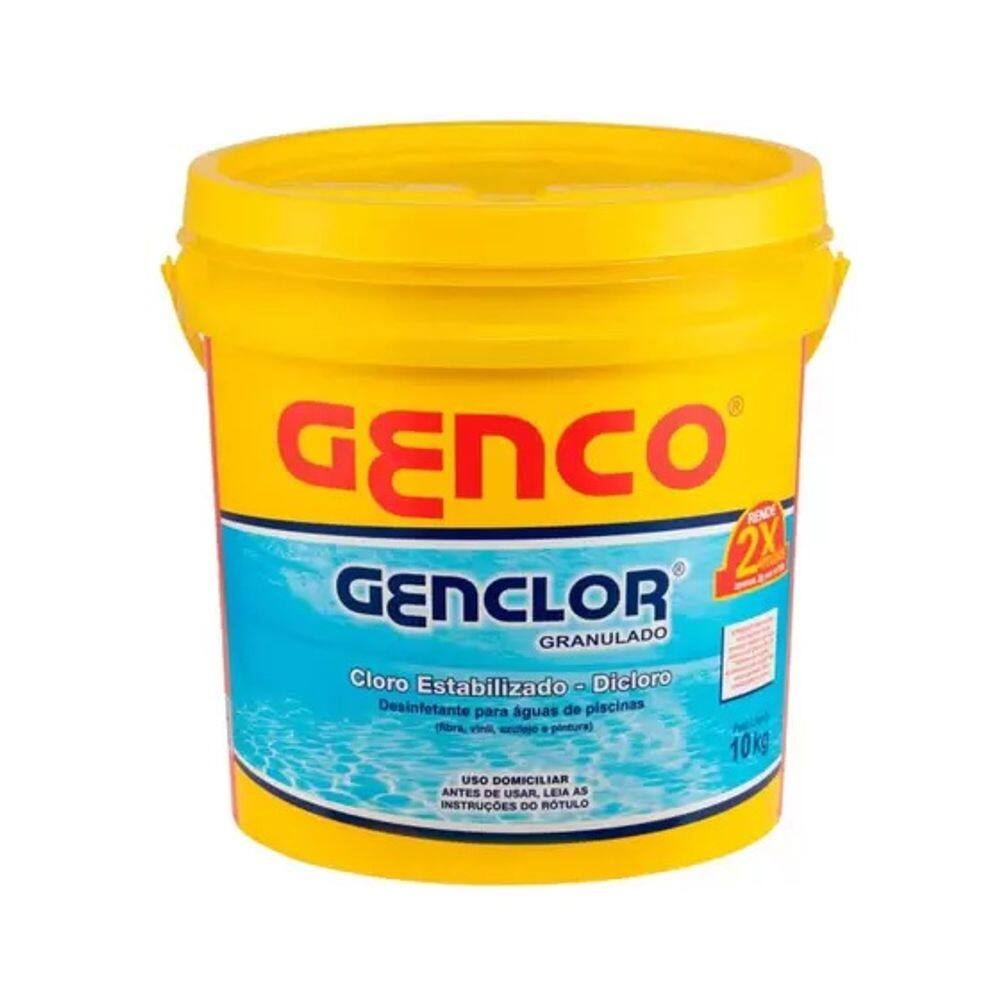 Cloro Granulado Estabilizado Dicloro Genclor 10kg GENCO