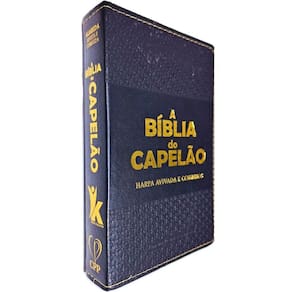 A Bíblia do Capelão com Letra Hipergigante Harpa Avivada e Corinhos ARC Almeida Revista e Corrigida