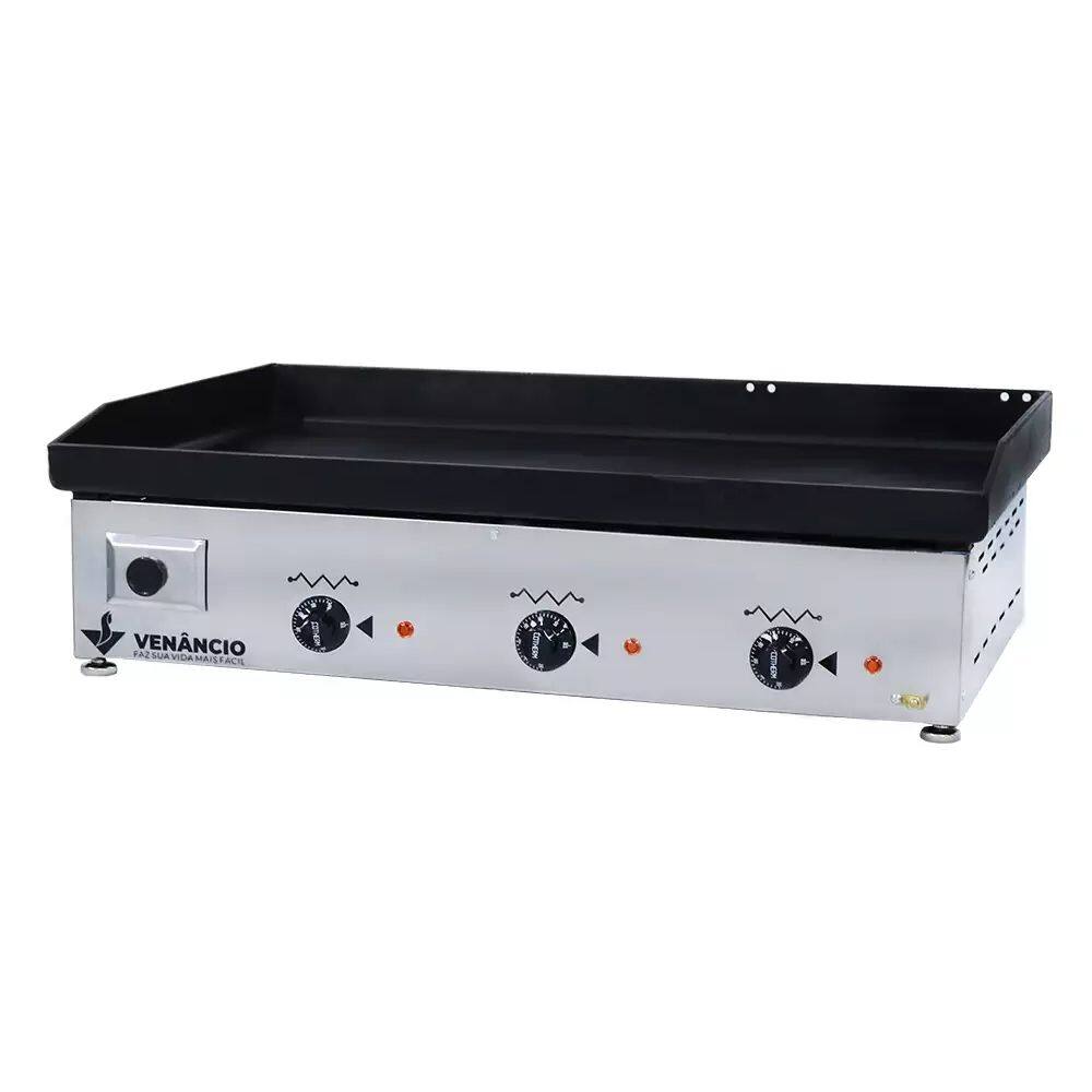 Chapa Lanche Elétrica 220V 5400W CE80 Venâncio 81x50Cm