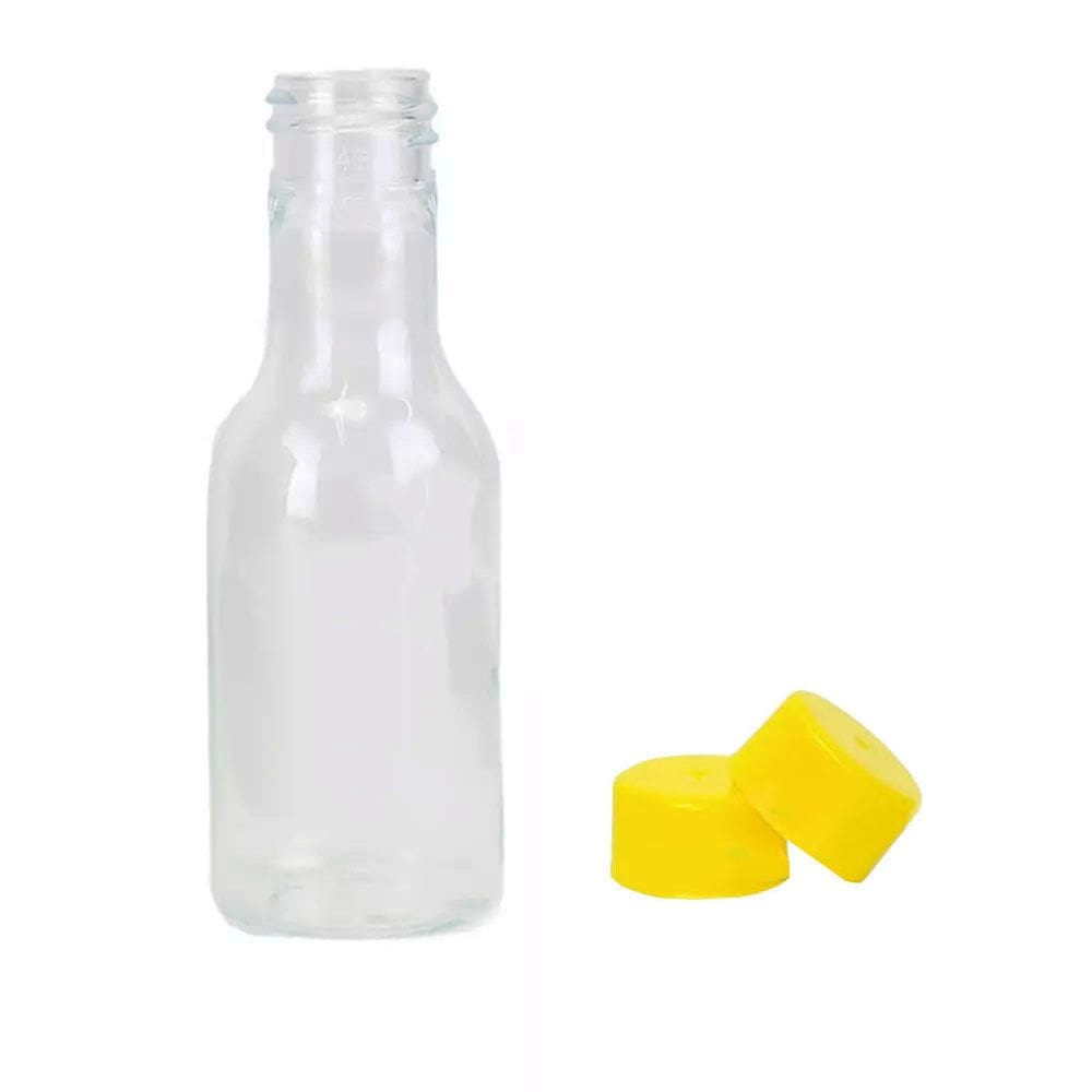 Garrafinha Pet 50Ml Tampa Amarela 10 Unidades