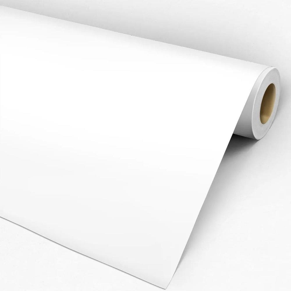 Papel Adesivo Vinil Envelopamento Móveis Branco 5M X 45Cm