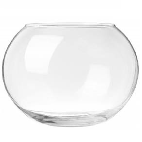Vaso Aquario De Vidro Vaso Redondo 4,5 L