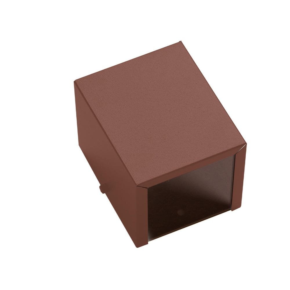 Kit 3 Arandelas Marrom 2 Fachos 2 Focos Parede Muro Ar1210
