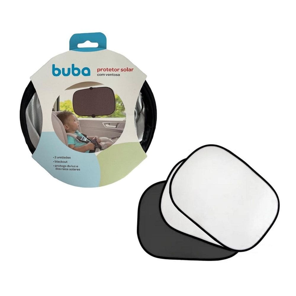 Kit Protetor Solar Blackout Com Ventosas Para Carro Infantil