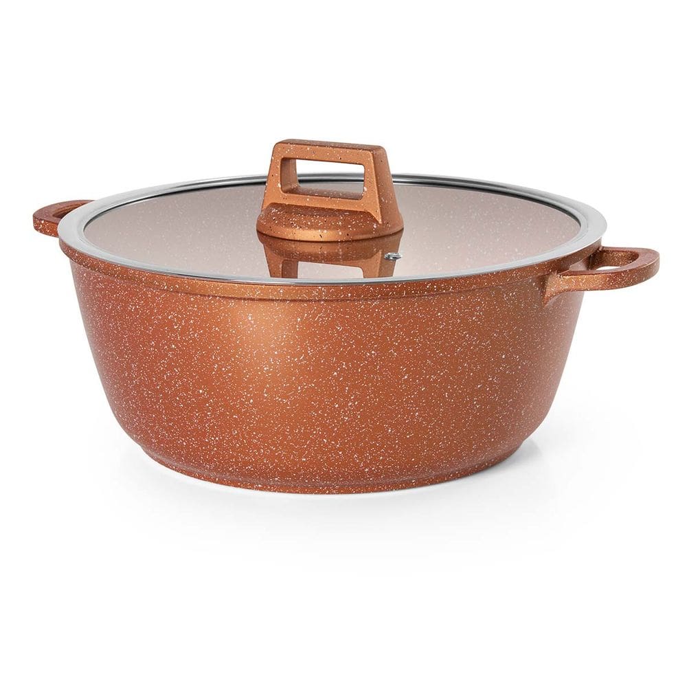 Caçarola 28cm Antiaderente Laranja Graniflon Moda do Chef