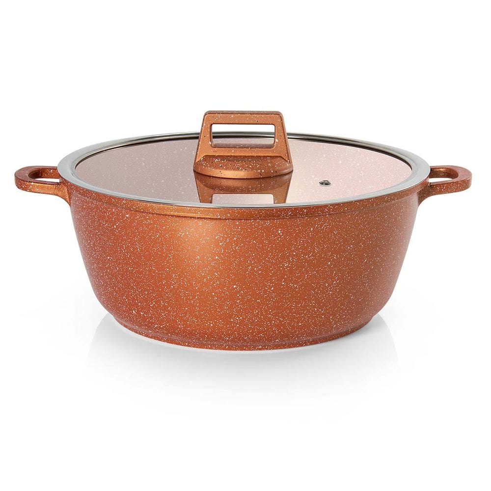 Caçarola 32cm Antiaderente Laranja Graniflon Moda do Chef