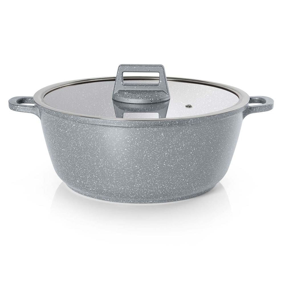 Caçarola 32cm Antiaderente  Cinza Graniflon Moda do Chef