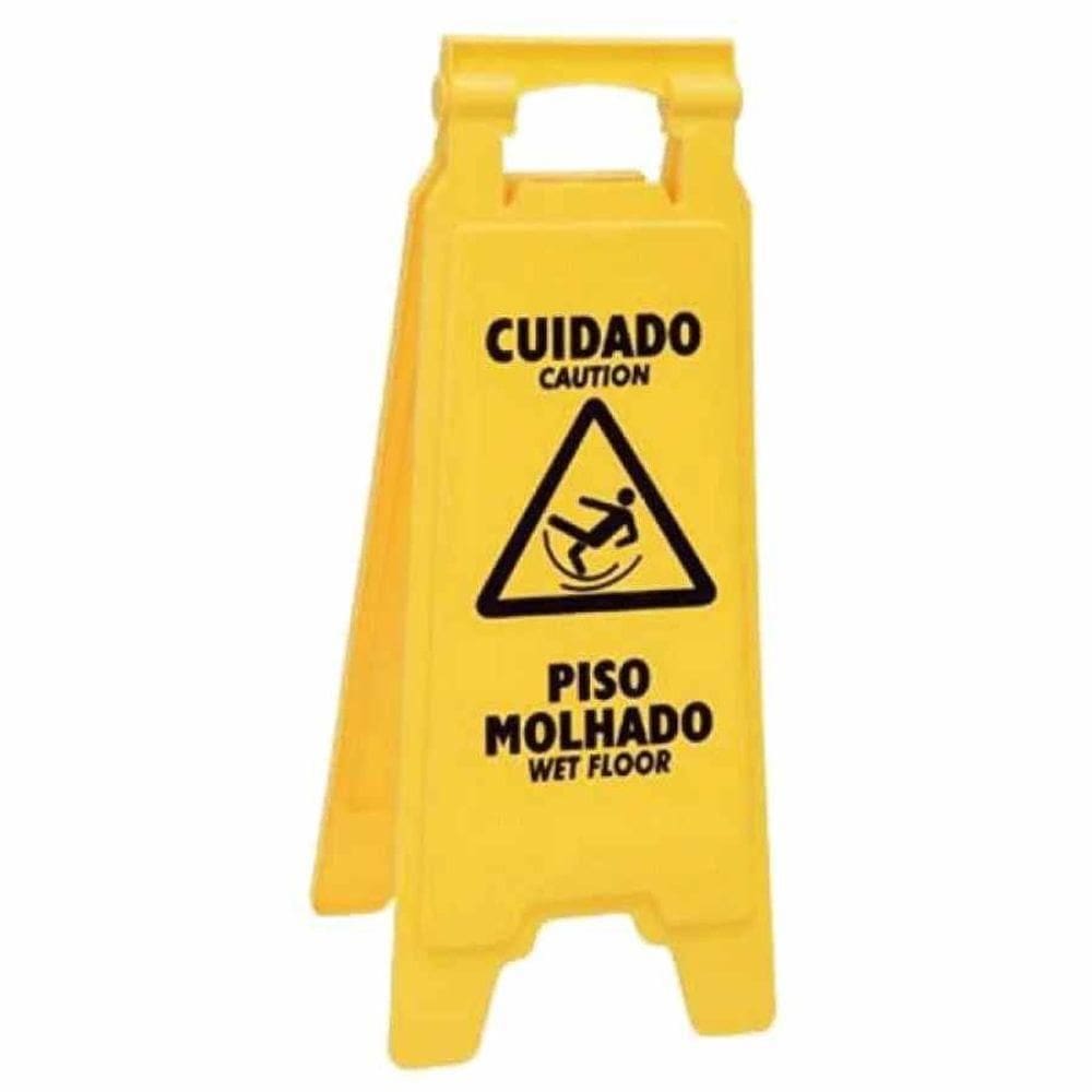 Placa Cuidado Piso Molhado Certec