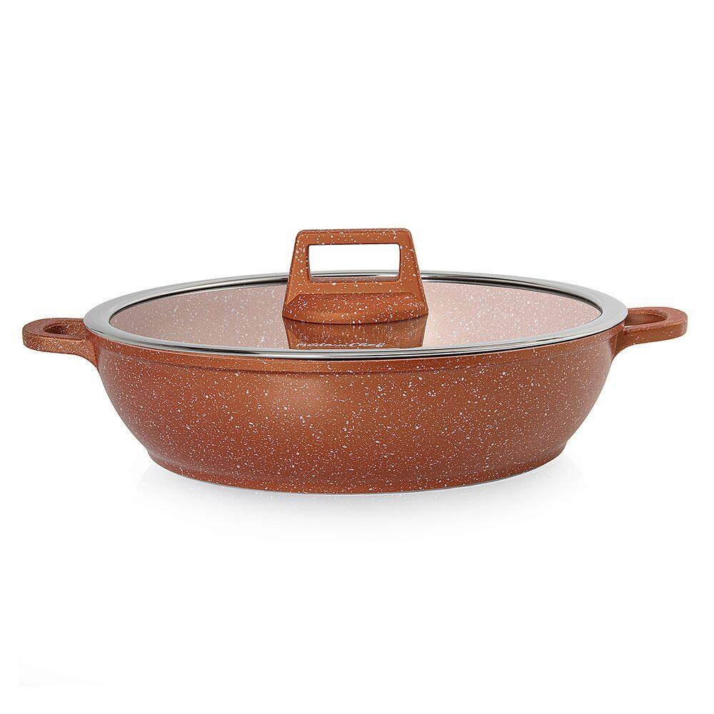 Caçarola Baixa 28cm Laranja Graniflon Moda do Chef