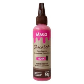 Corante Para Chocolates e Cobertura Choco Soft Mago 50g Rosa