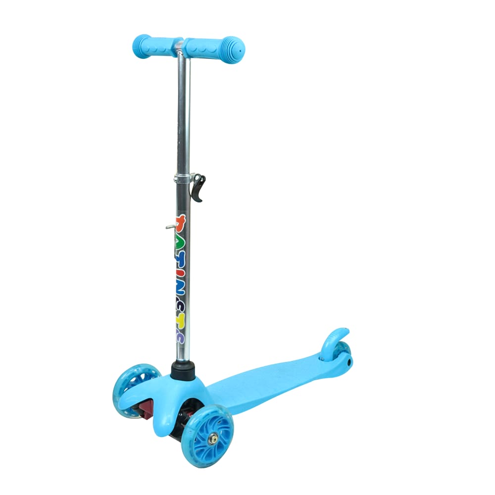 Patinete De Metal 03 Rodas Com Leds Até 40Kg
