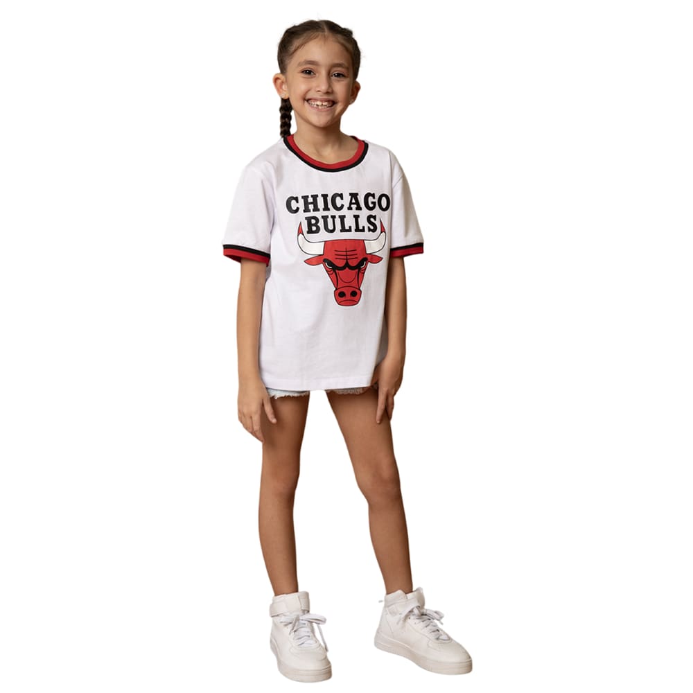 Camiseta Nba Juvenil Unissex Chicaco Bulls High Chi