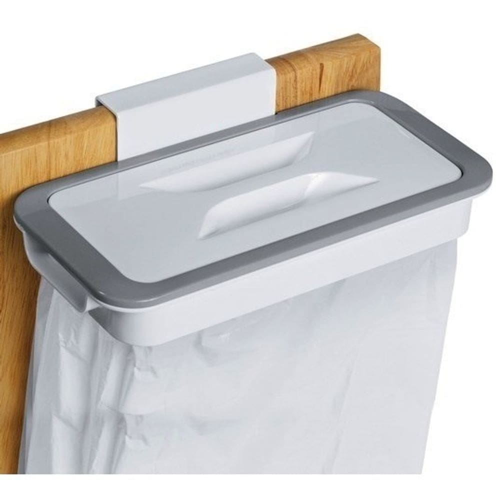 Lixeira De Porta Acoplável Com Tampa De Plástico 24,5Cm