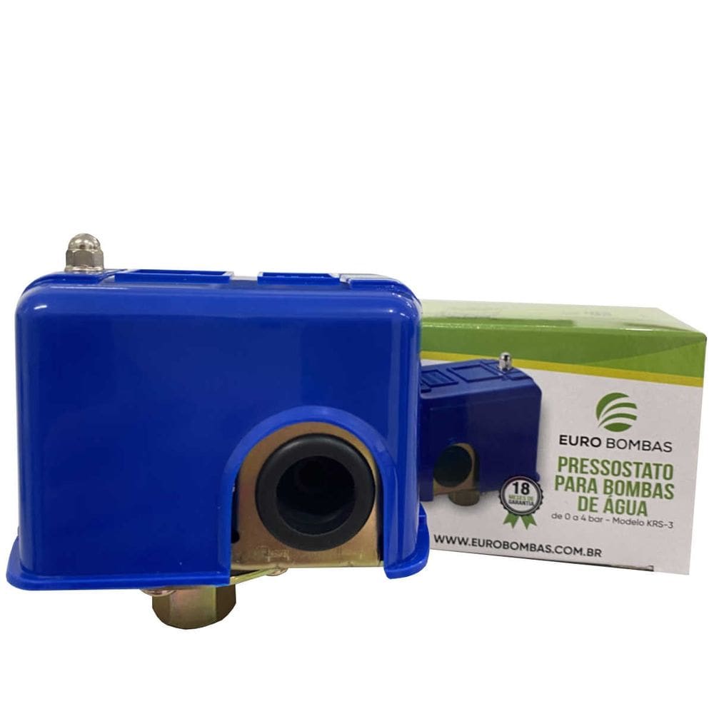 Pressostato Para Bomba de Água de 0 a 4 Bar Eurobombas KRS-3 Monofásico 220V