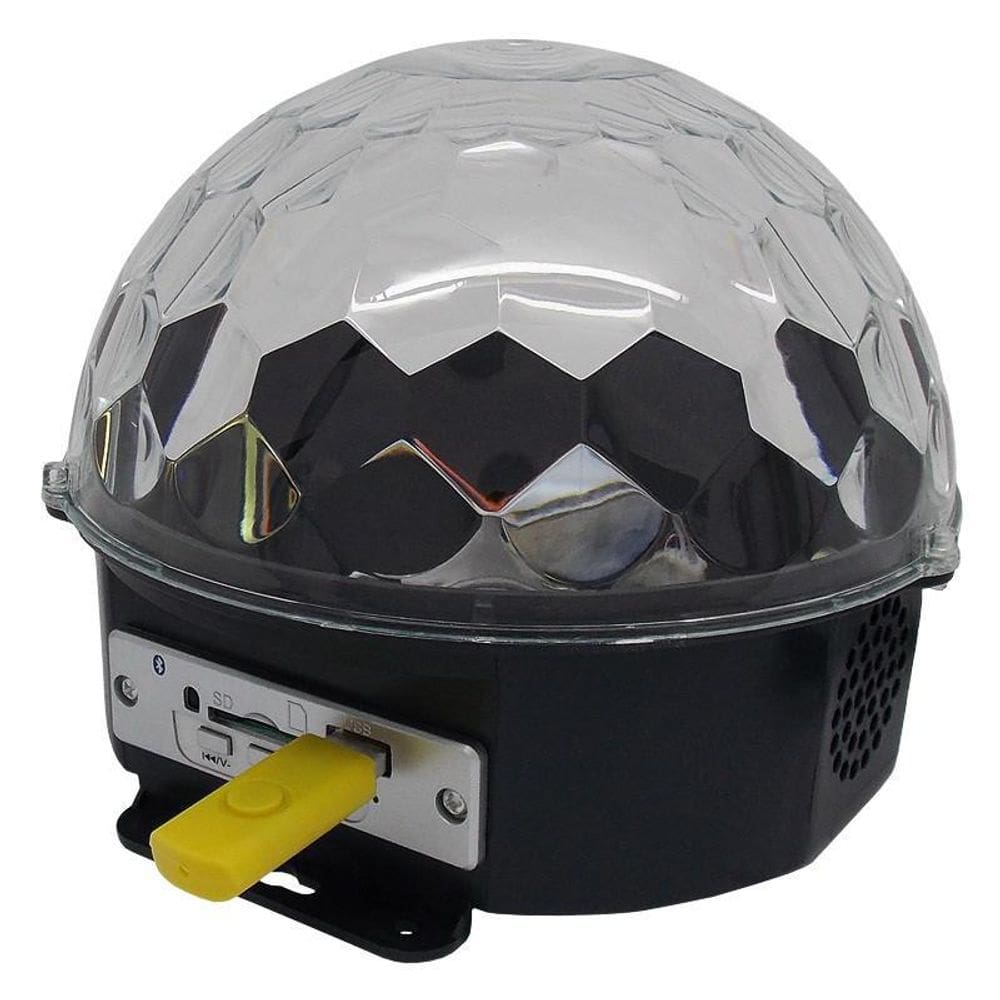 Bola Maluca Bluetooth LED RGB Mp3 - Atual Mix