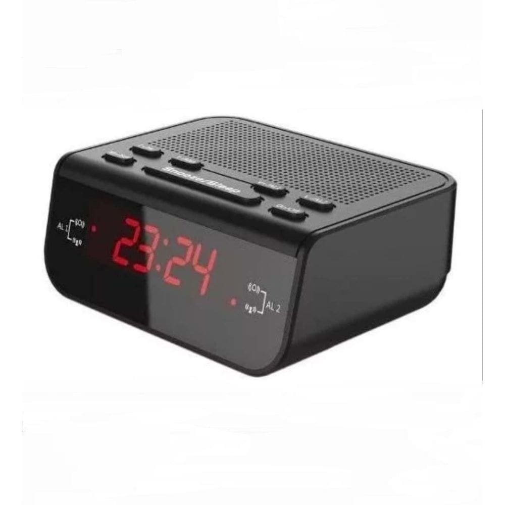 Rádio Relógio Despertador Digital De Mesa Lelong -671 Am Fm