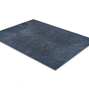 Tapete Carpete Simples Aveludado 2,00x2,50 Borda Sem Costura Grafite