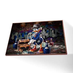 Quadro Tio Patinhas Canvas Sem Vidro Tamanho/moldura 60x40 Caixa Cor Madeira