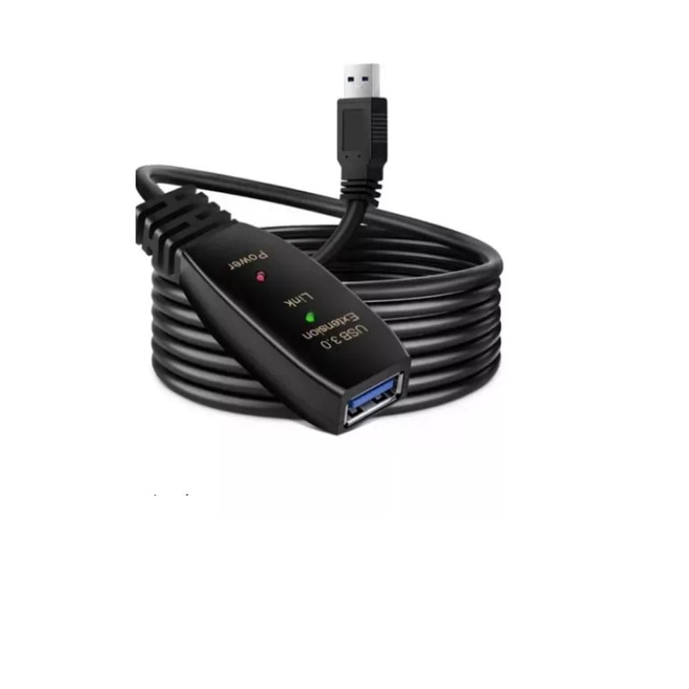 Cabo Extensor Usb 3.0 C/ Repetidor De Sinal 30 Metros