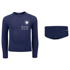 Conjunto Infantil Oxer Camiseta Manga Longa + Sunga com Proteção UV Menino