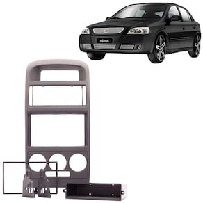 Moldura Painel Rádio 1 Din Central 2 Din Mp5 Som Astra Ar Analógico 1998 à 2012 Preta