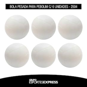 Bolinhas Pesadas de Pebolim com 6 unidades - cód. 2504