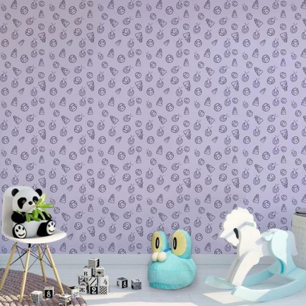 Papel de Parede Infantil Baby Rosa