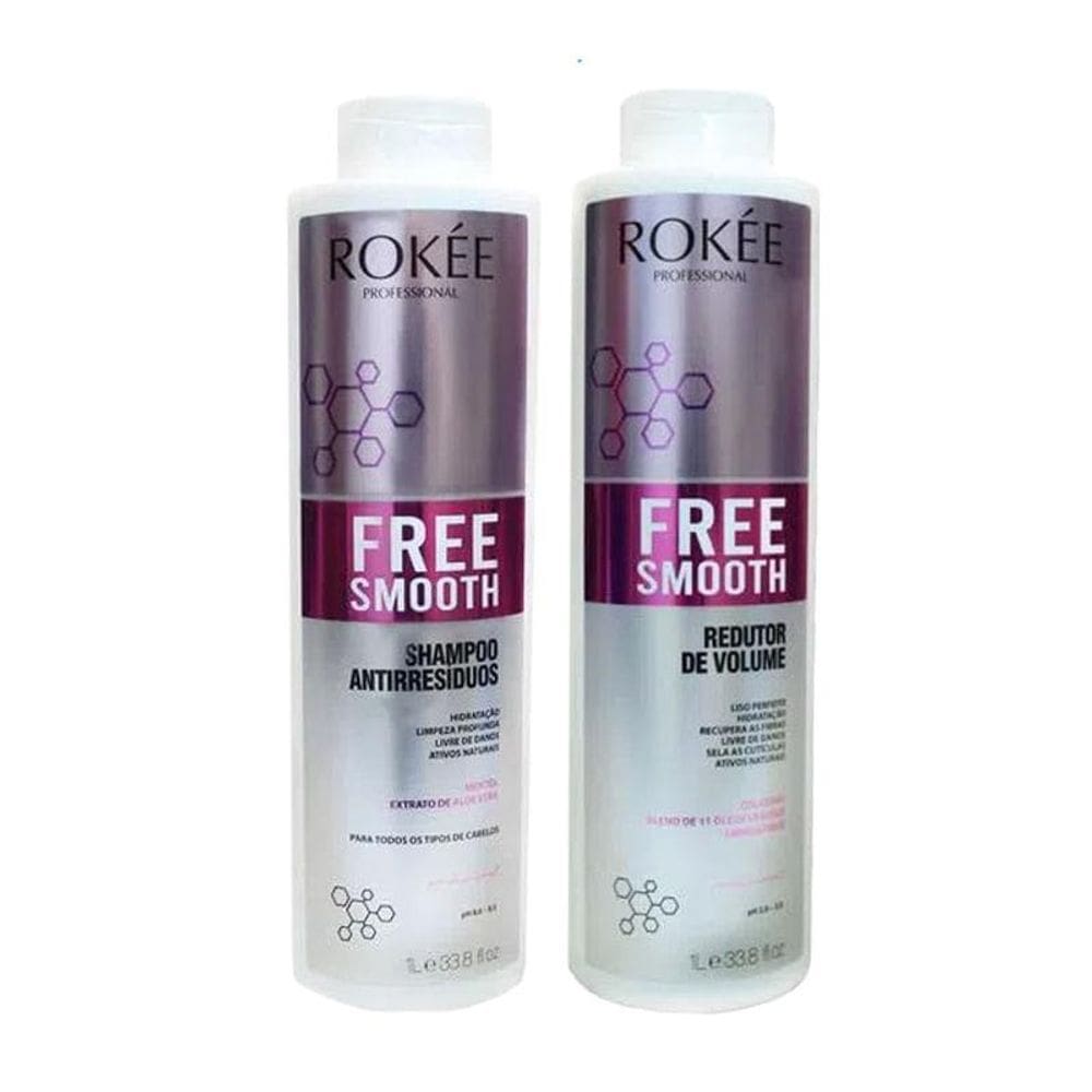 Kit Shampoo Antirresíduos 1L + Progressiva 1kg Free Smooth