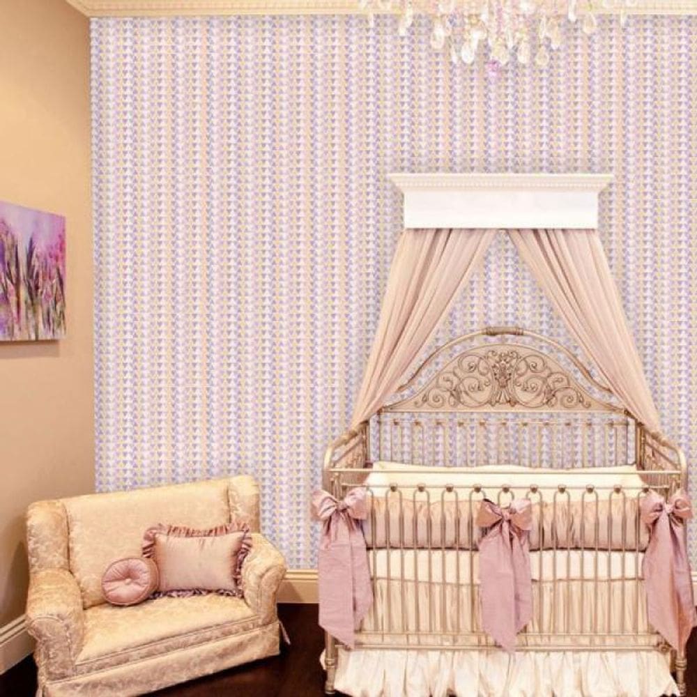 Papel de Parede Infantil Geometrico Menina