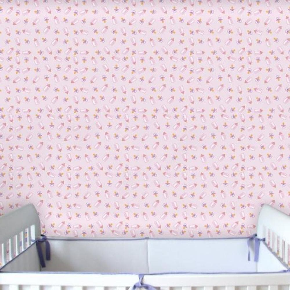 Papel de Parede Infantil Mamadeira