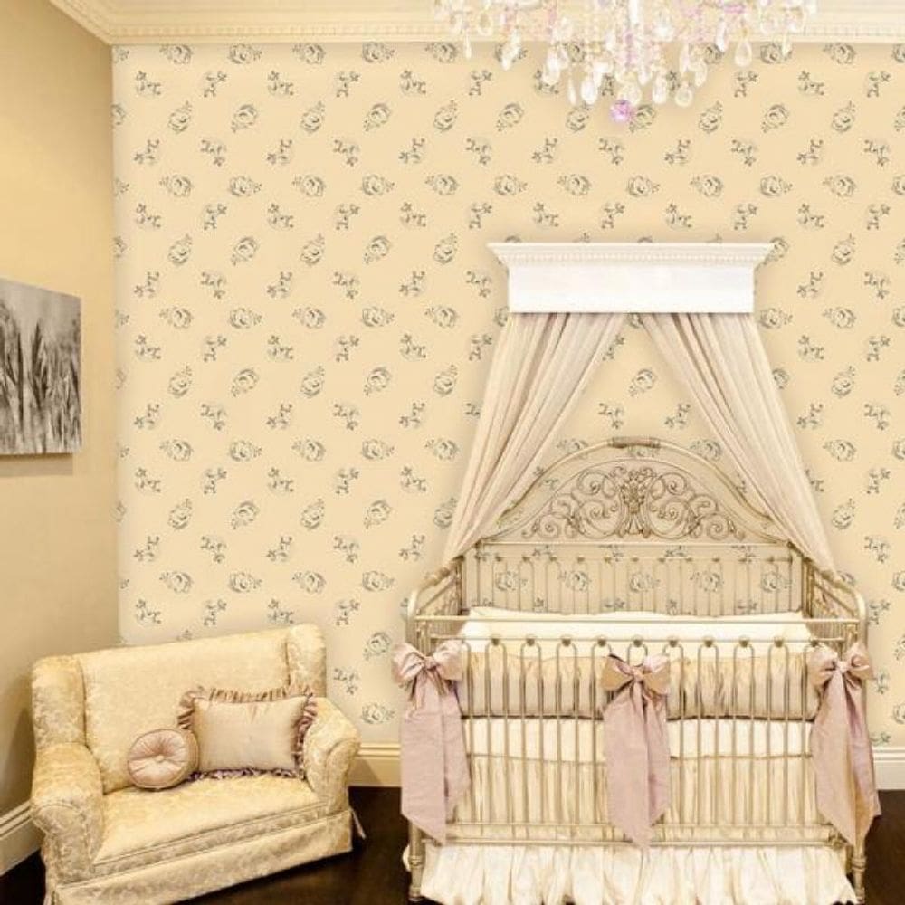 Papel de Parede Infantil Elefante Cavalo de Balanço