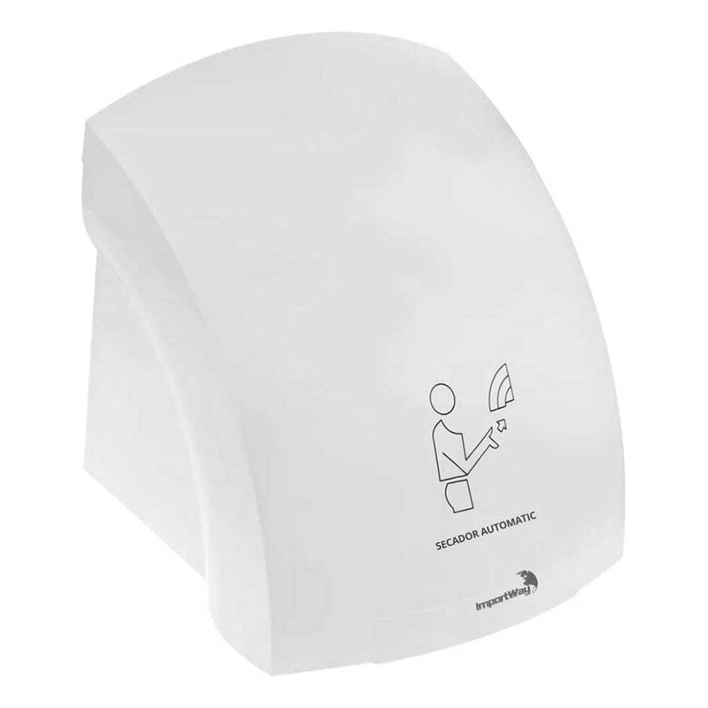 Secador de Mãos Sensor Automático 12M/S 1500W Importway