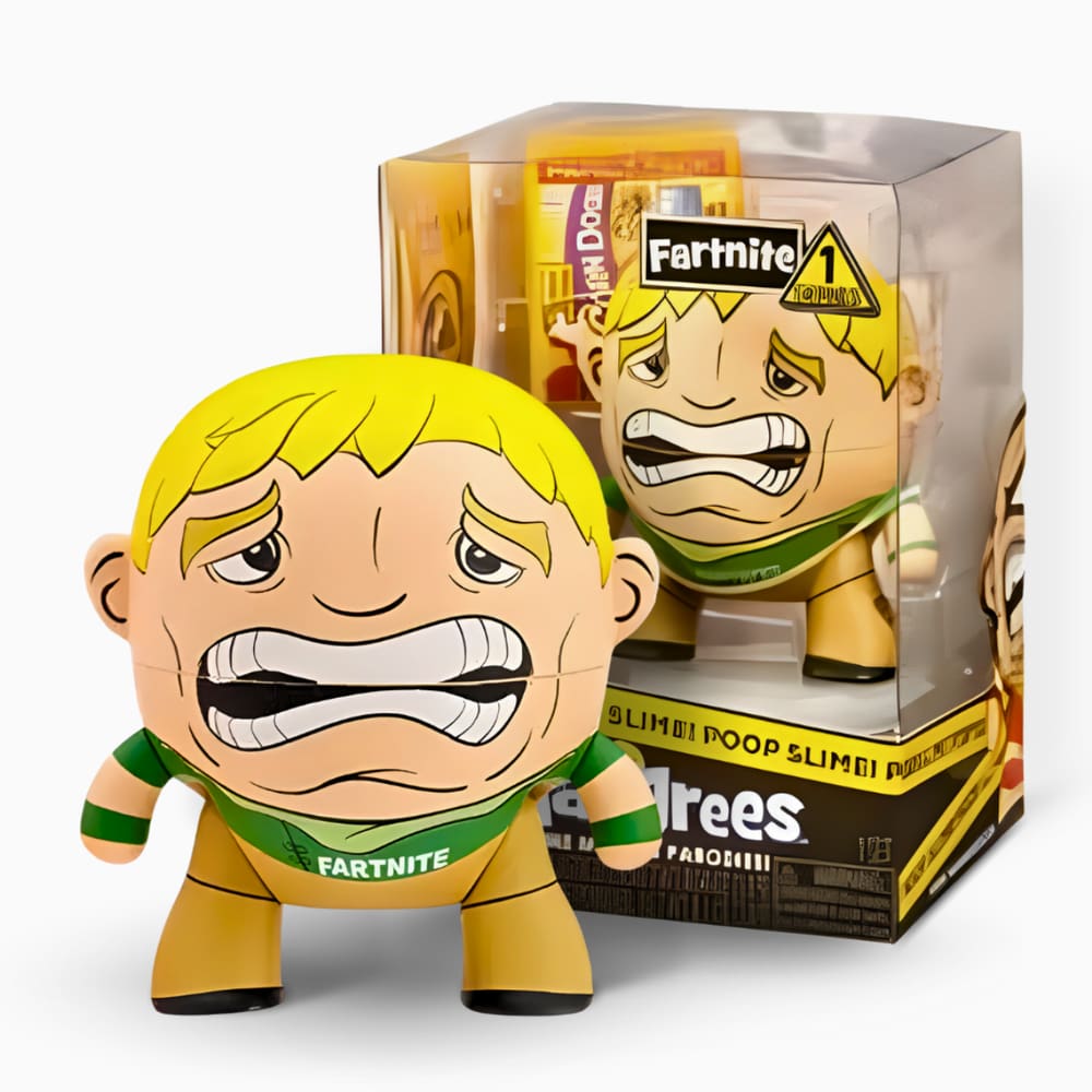 Boneco Colecionavel que faz Coco The Hangrees Poop Slime - Tema Fartnite