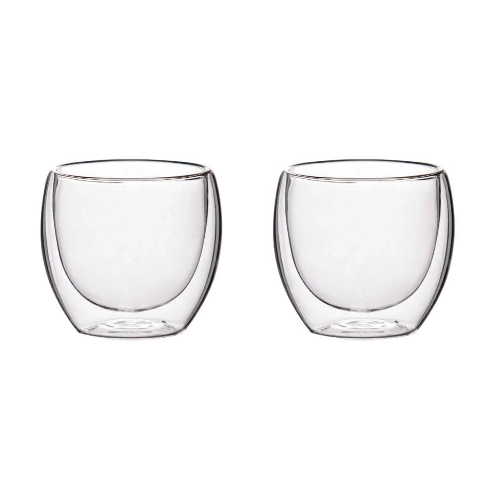 Conjunto de Xícara de Vidro com Parede Dupla 250 ml 2 Peças Oxford
