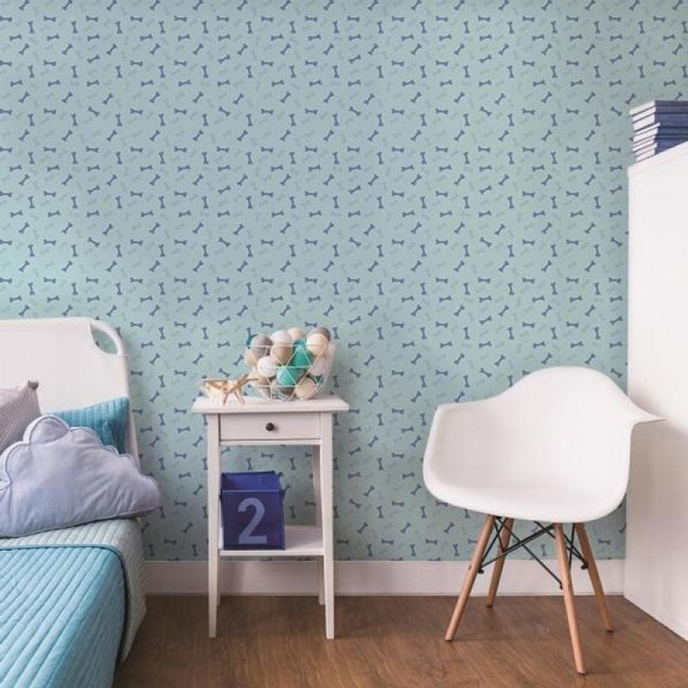 Papel de Parede Infantil Osso Cachorro