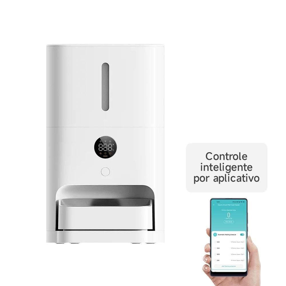 Alimentador Wi-Fi Inteligente Para Pet 2 Xiaomi 5L, Branco