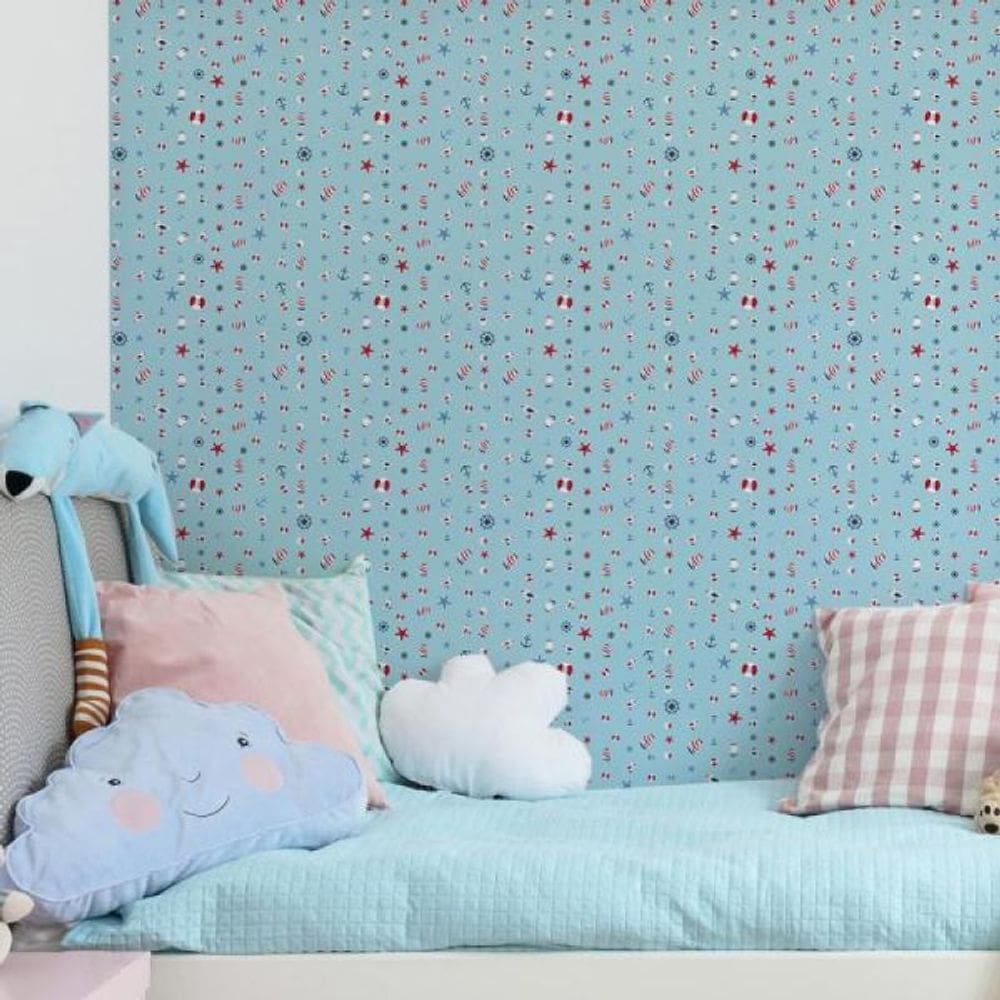 Papel de Parede Infantil Marinheiro