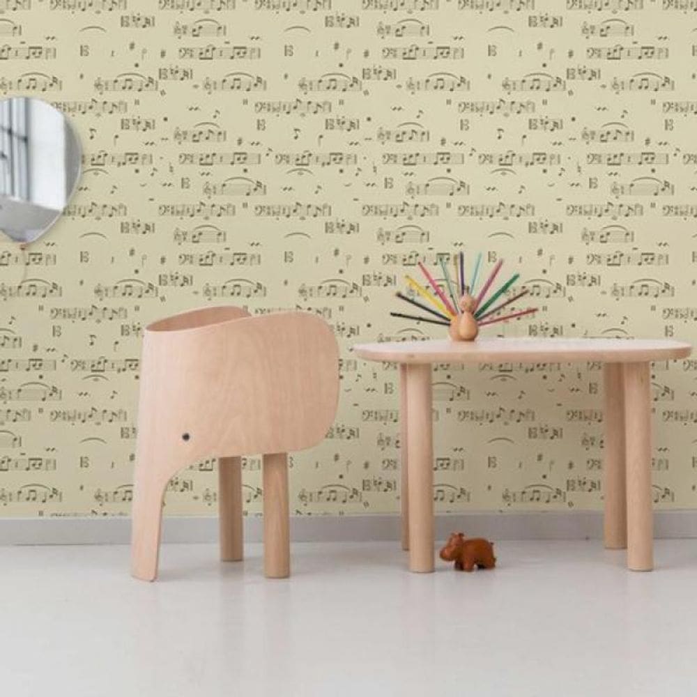 Papel de Parede Infantil Notas Musicais