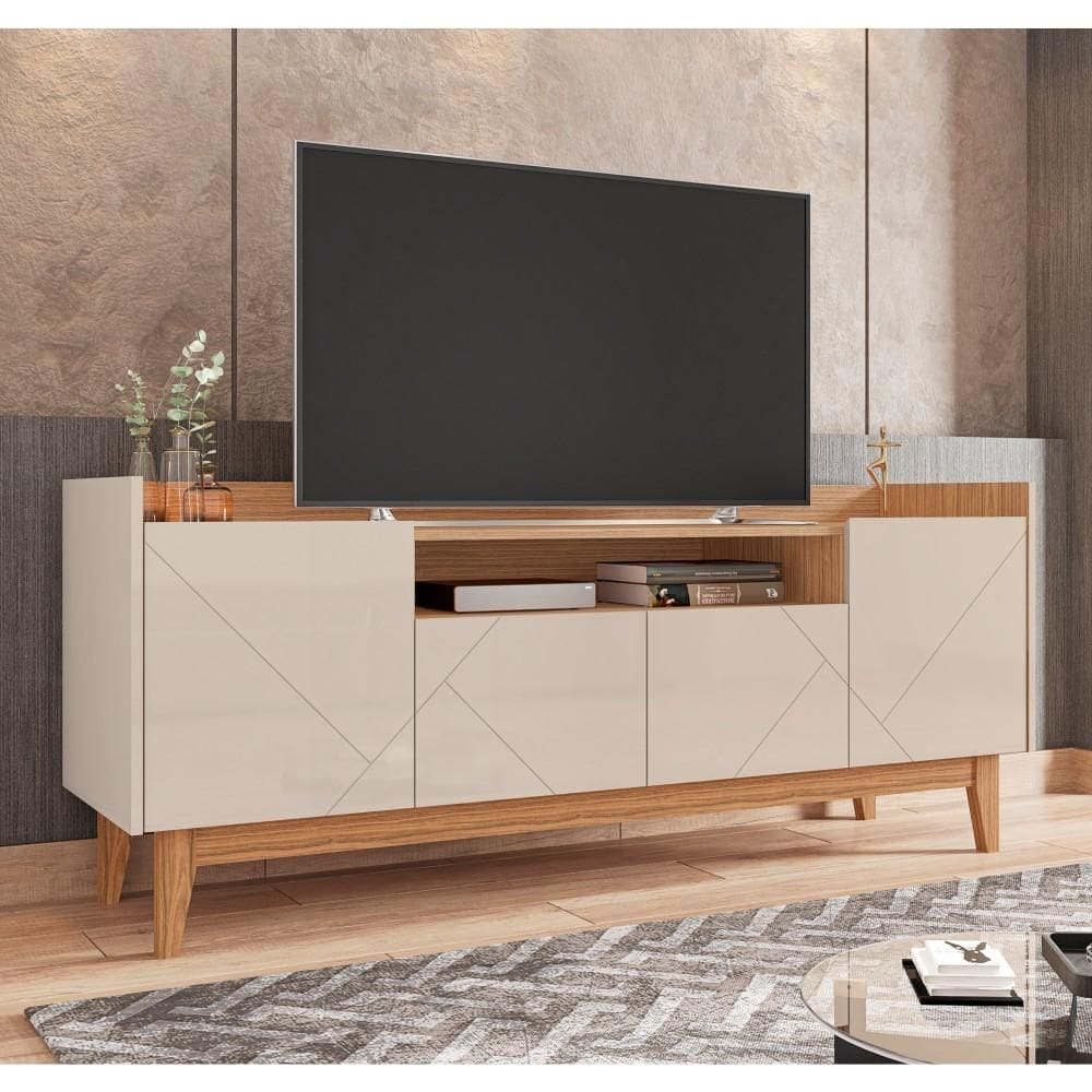 Rack para TV Viktor Off White Noce