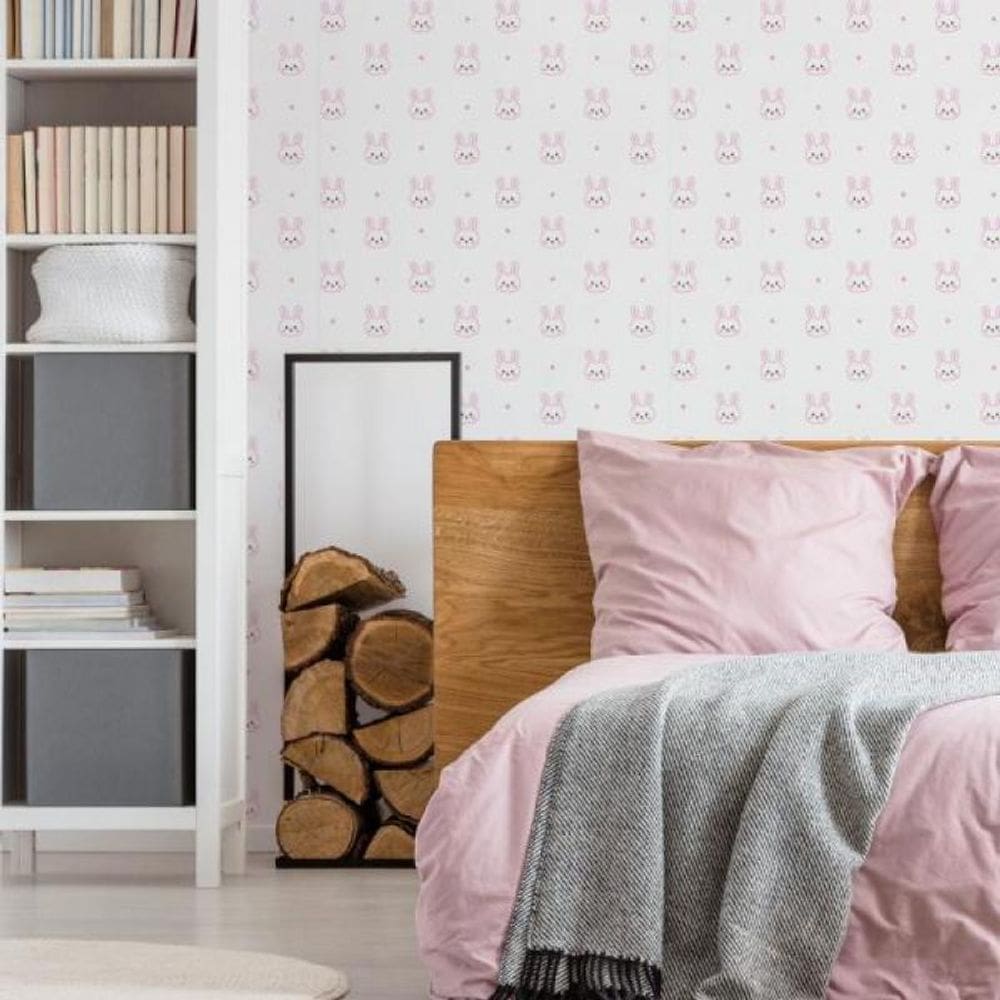 Papel de Parede Infantil Coelinhos