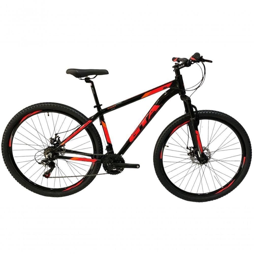Bicicleta Aro 29 Gta 21v Cambios Shimano Start Preta/vermelha