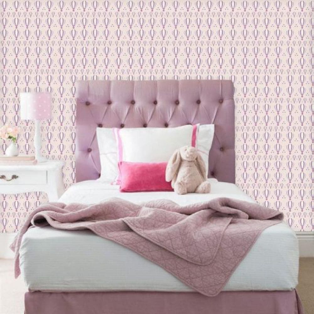 Papel de Parede Infantil Balão Rosa