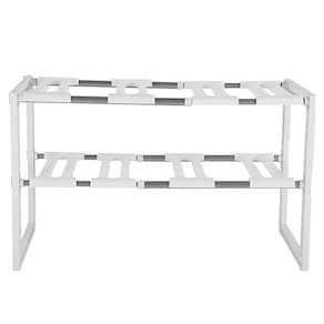 Organizador Rack Pia Cozinha Panela Armario Ajustavel 2 Andares Guarda Sapato Plantas Objetos