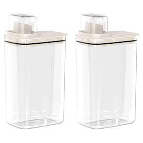 Kit 2 Dispensers Porta Sabão E Amaciante P/ Lavanderia Flow 2,3l OU