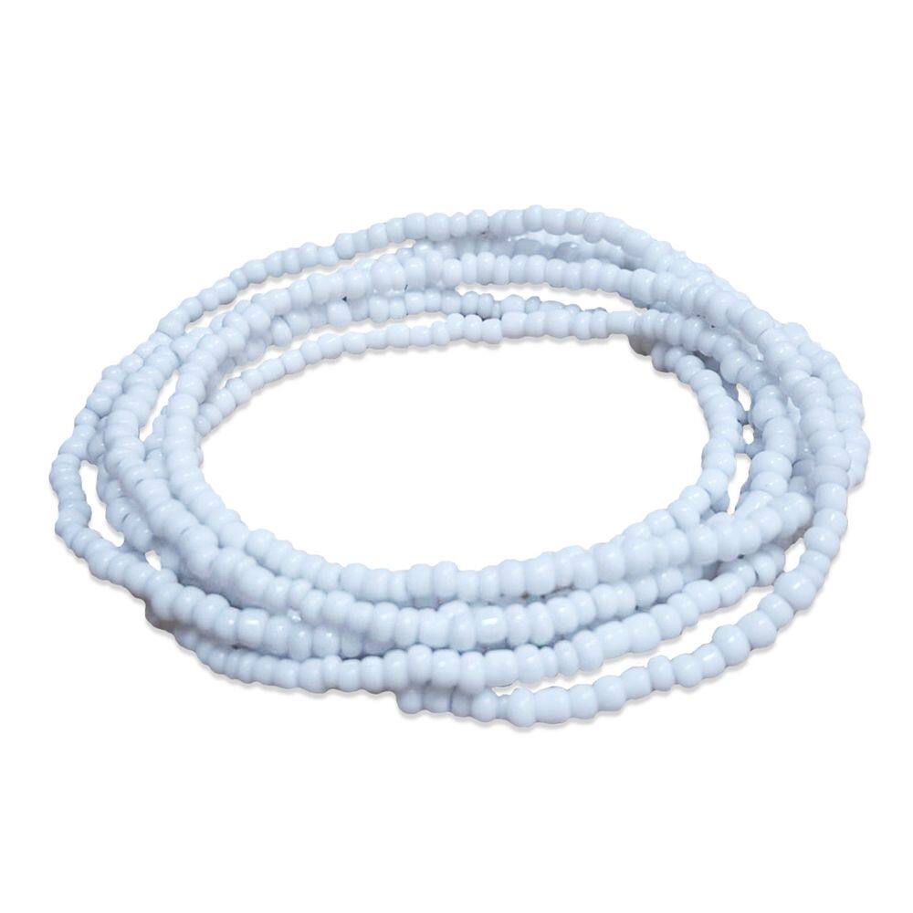 Guia Miçanguinha Branco Oxala Proteção Espiritual 50 cm