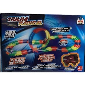 Pista Trilha Radical com Carrinho - Braskit | 183 Peças