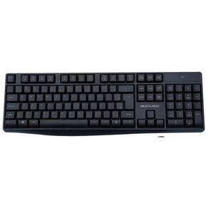 Teclado E Mouse Sem Fio 2.4Ghz Multimidia Usb Com Pilhas