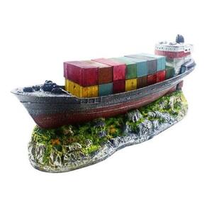 Enfeite Navio Contêiner - B43 - Aquário