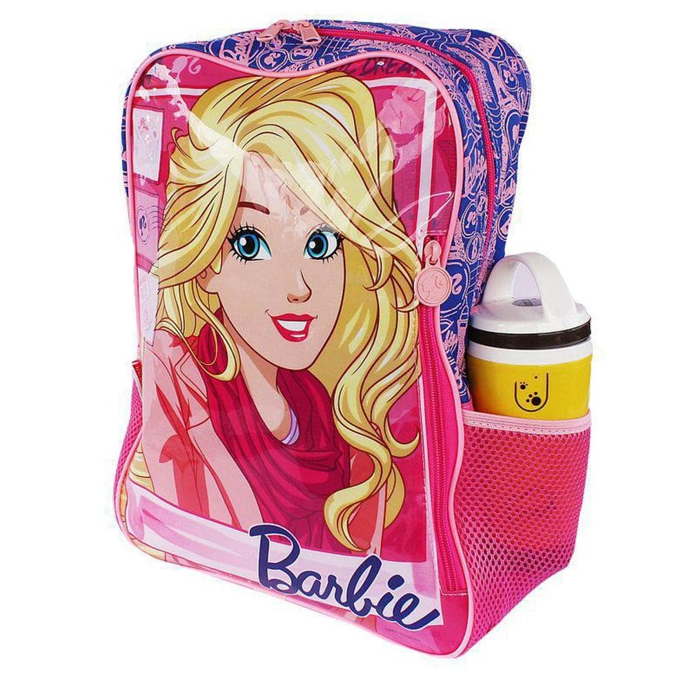 Mochila Infantil Costas Escolar Rosa Média Barbie Infantil